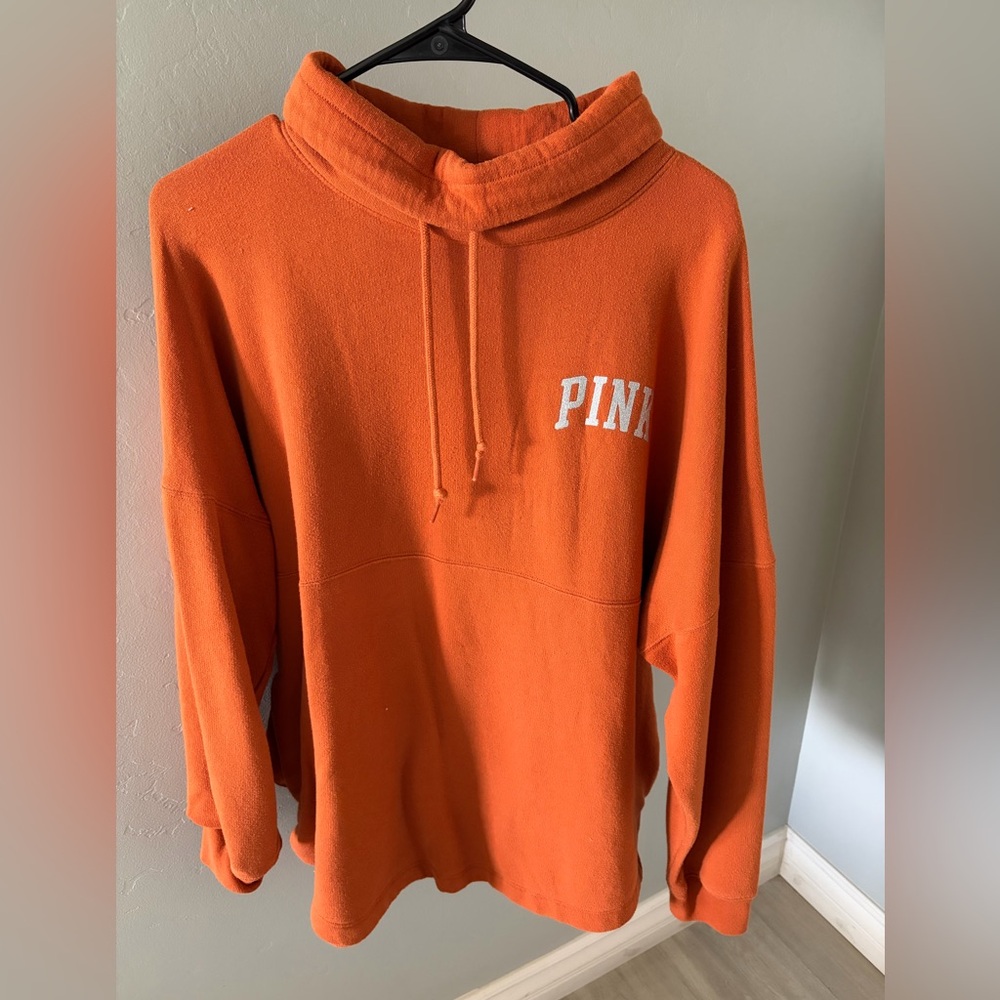 PINK Victoria's Secret Burnt Orange Hoodie